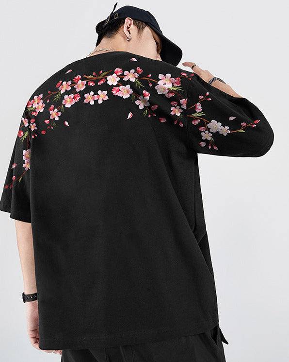 Sakura Embroidered Shirt
