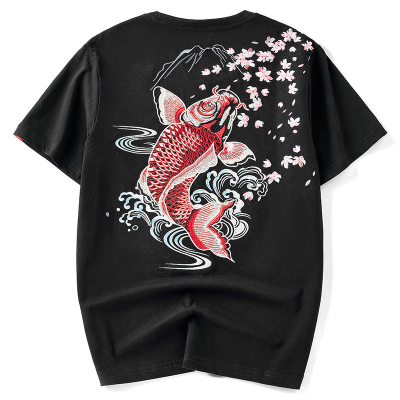 Nami Koi Fish Embroidered Shirt