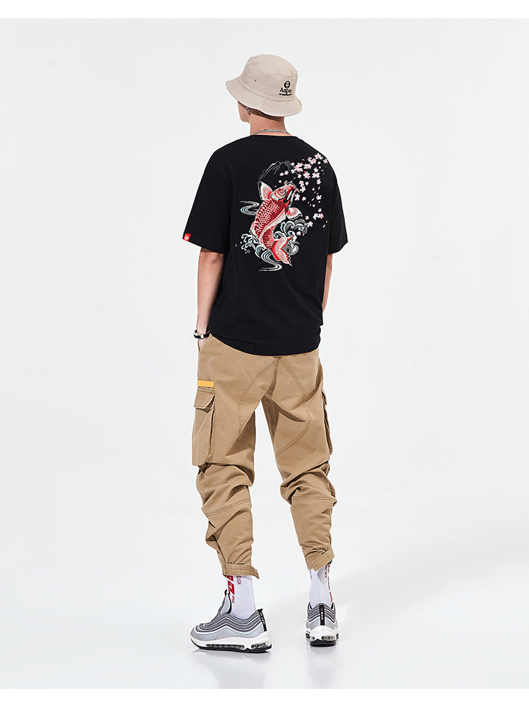 Nami Koi Fish Embroidered Shirt