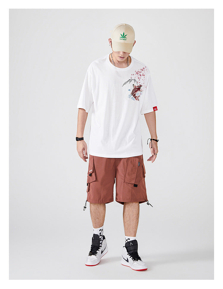 Nami Koi Fish Embroidered Shirt