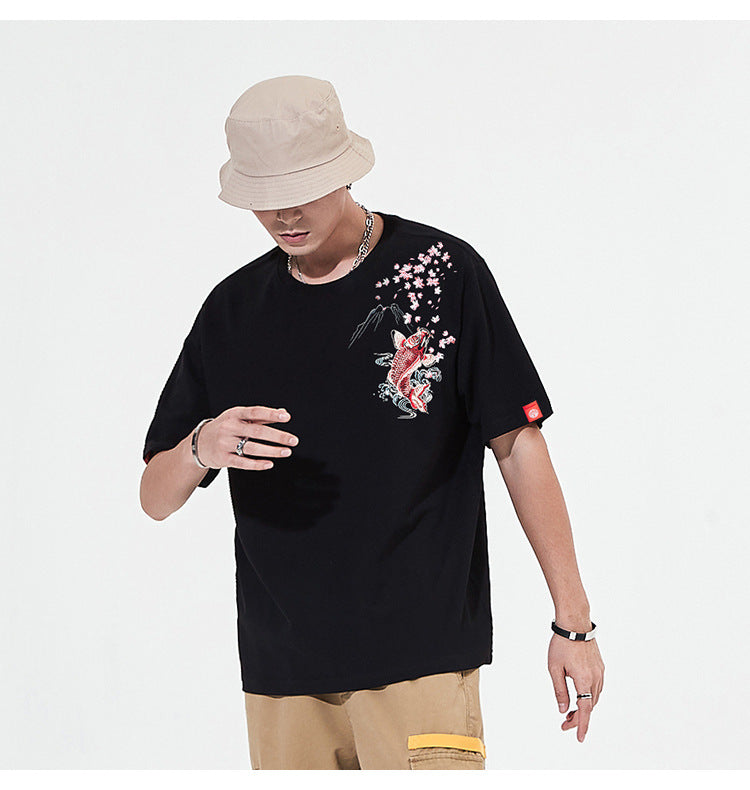 Nami Koi Fish Embroidered Shirt