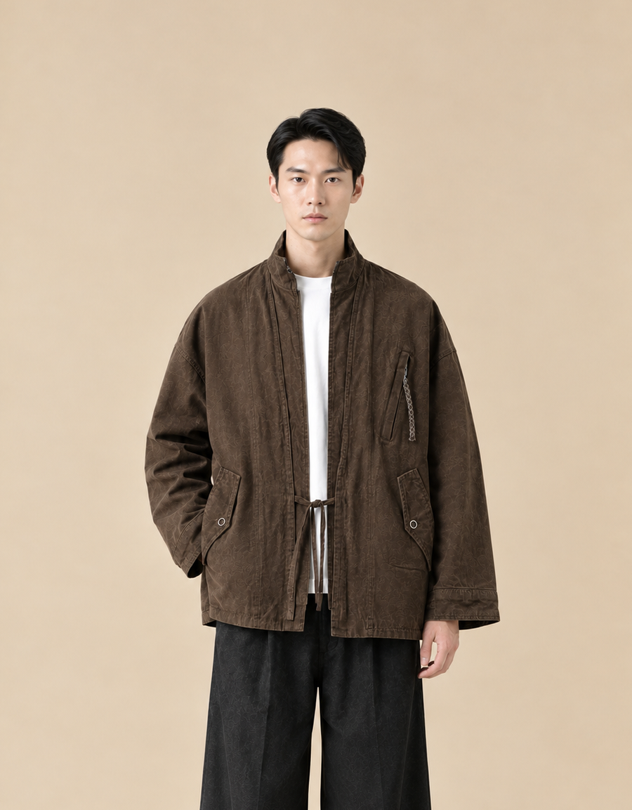 Hagane Stand Collar Utility Jacket