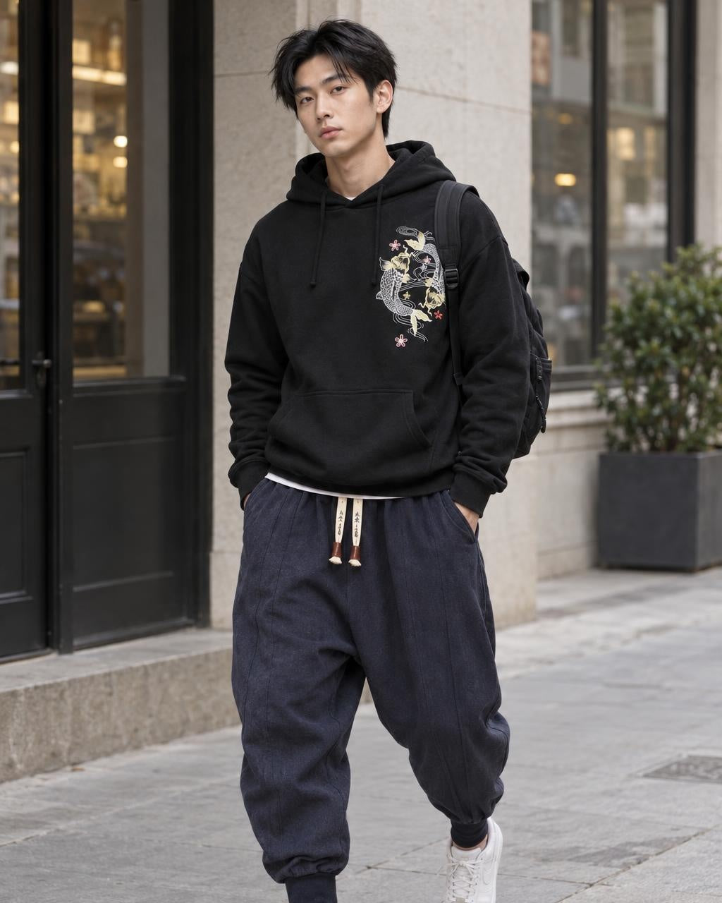 How to wear the Gelyu Harem Pants, lifestyle photo