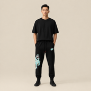 Ryū Embroidered Dragon Joggers