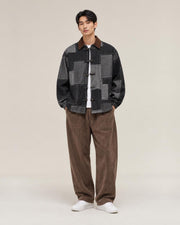 Sabi Washed Denim Jacket in Black, establishing